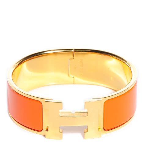 Hermes orange bracelets